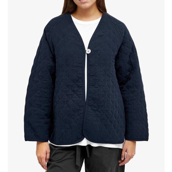 Donni Stitched Quilted Jacket Navy Womens Size Small - Picture 1 of 12